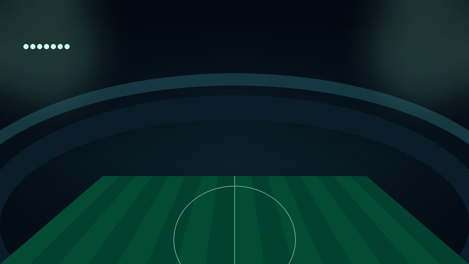 Estádio de futebol iluminado à noite